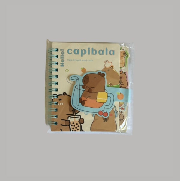Mini Caderno Capivara com Divisórias e Fecho 65 fls - Imagem 5