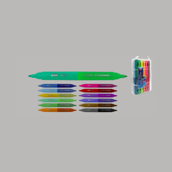 Caneta Hidrográfica 24 Cores Bicolor Com Aroma Kaz - Imagem 3