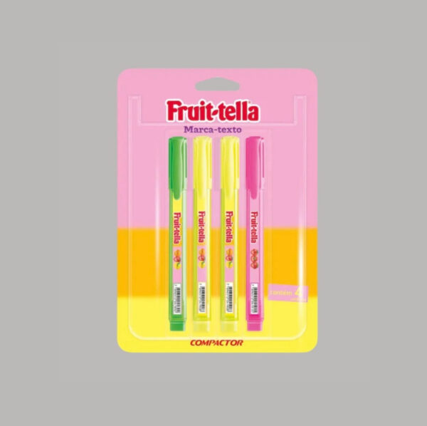 Kit Marca Texto Fruit-Tella com 04 unidades