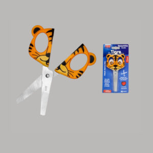 Tesoura Escolar 13cm Tigre Kaz