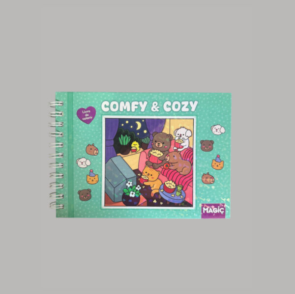 Livro para Colorir Espiral Comfy & Cozy - Imagem 3