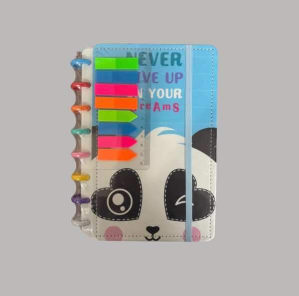 Caderno Inteligente 08 Discos Com 72 Folhas Panda