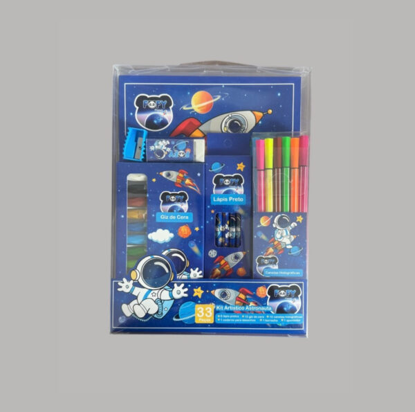 Kit Artístico Astronauta Com 33 Peças FOFY