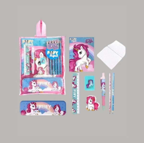 Kit Artístico Unicórnio Com 12 Peças FOFY