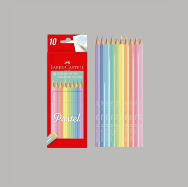 Lápis De Cor 10 Cores Tom Pastel- Faber Castell