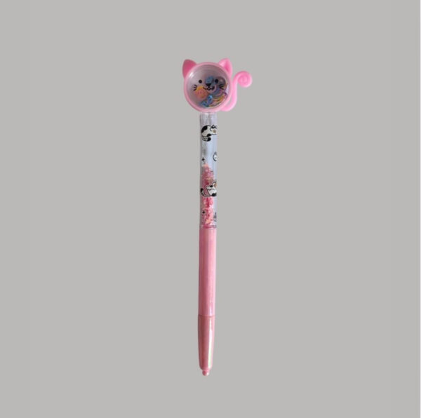 Caneta Glitter Gatinho Kawai - Imagem 2