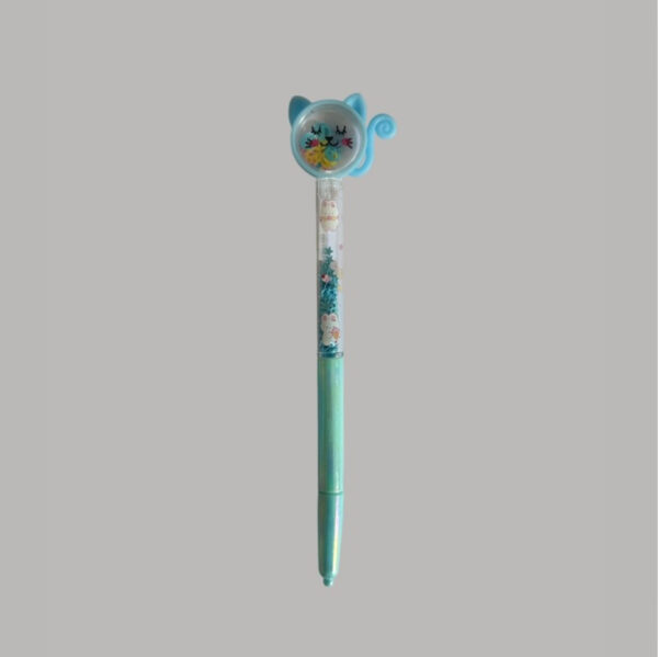 Caneta Glitter Gatinho Kawai - Imagem 4