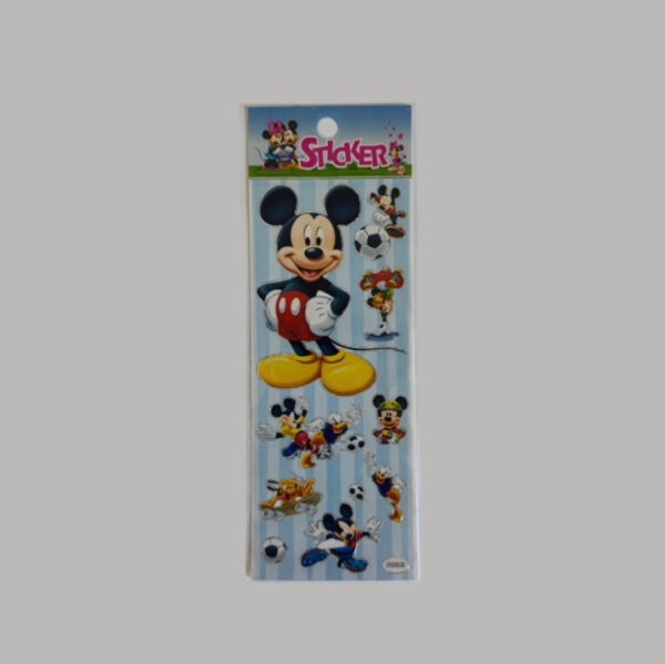 Cartela de adesivos Mickey e Minnie - Imagem 3