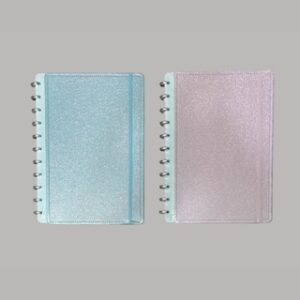 Caderno Inteligente com Glitter 11 discos 96 fls