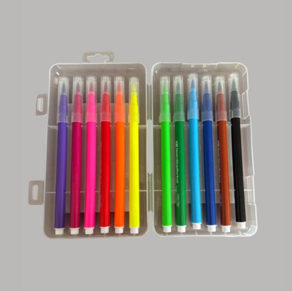 Caneta Hidrográfica 12 Cores Brush 2.0mm Kaz - Imagem 2