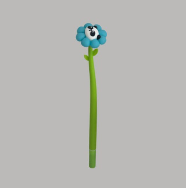 Caneta Flexível Dançante Flor Panda - Imagem 2