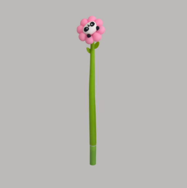 Caneta Flexível Dançante Flor Panda - Imagem 3