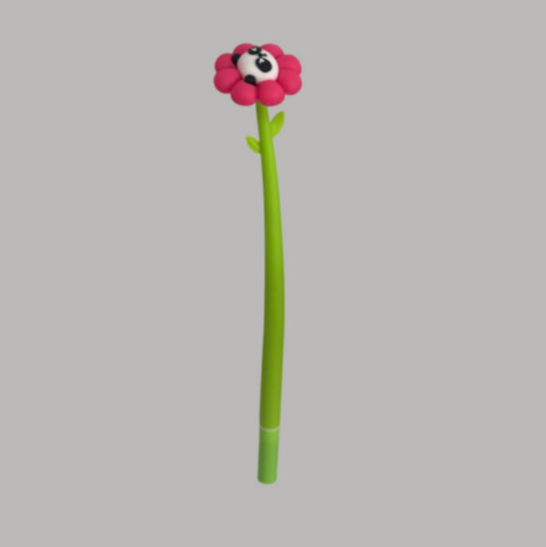 Caneta Flexível Dançante Flor Panda - Imagem 5