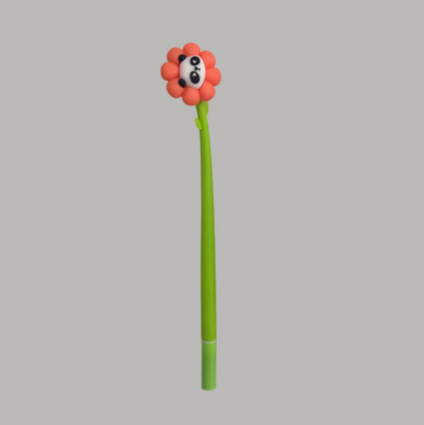Caneta Flexível Dançante Flor Panda - Imagem 6