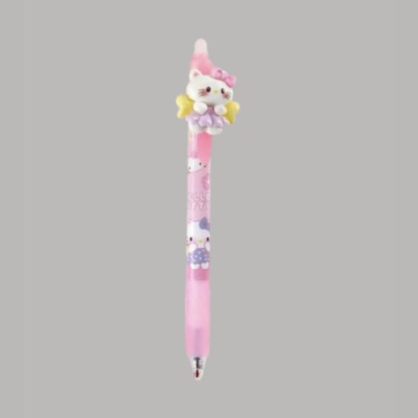 Caneta Clic Resina Hello Kitty Corpo Decorado - Imagem 6