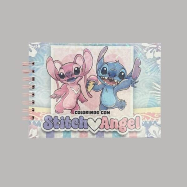 Livro De Colorir Stitch & Angel